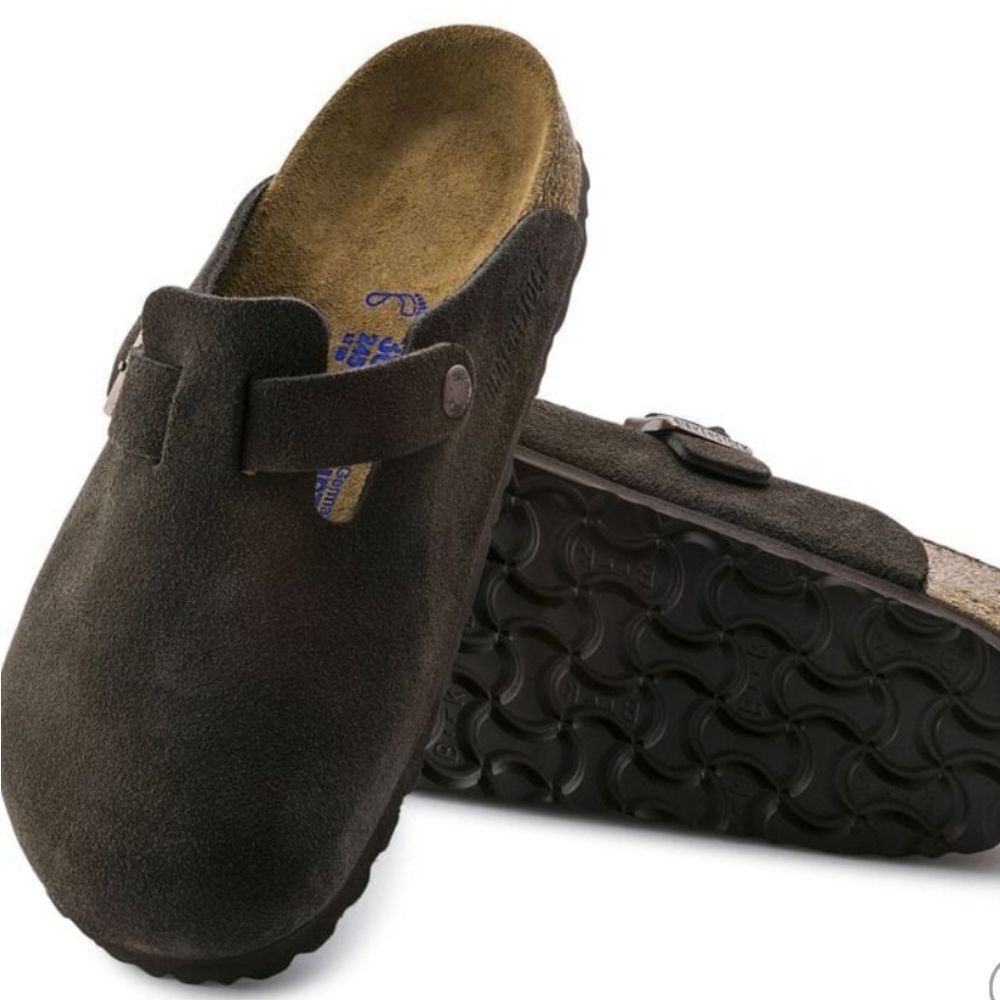 Birkenstock Black Suede Clogs